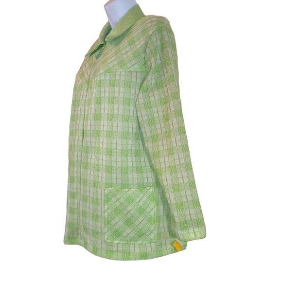 Rare NWT VINTAGE 1963/64  ILGWU BRIGHT GREEN DOUBLE KNIT PULLOVER - Picture 2 of 9